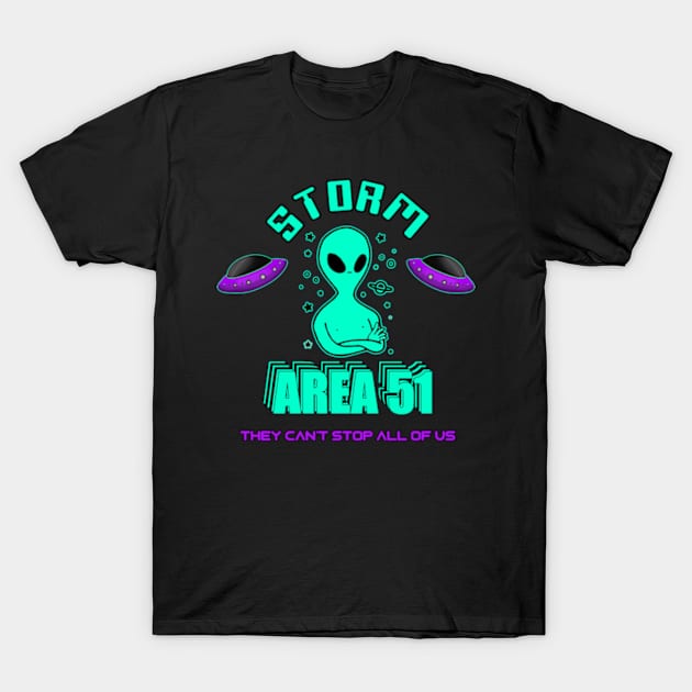 Storm Area 51 Memes - See Them Aliens Area 51 Raid T-Shirt by Barnyardy